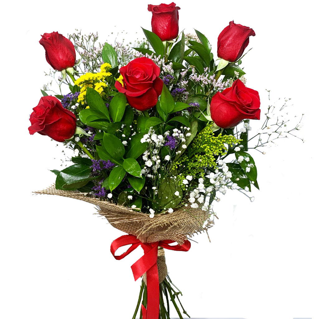 Deshabilitar alias Fascinar Ramo 6 Rosas Rojas Freedom | Envío de flores a domicilio Castellón -  Regalar flores online